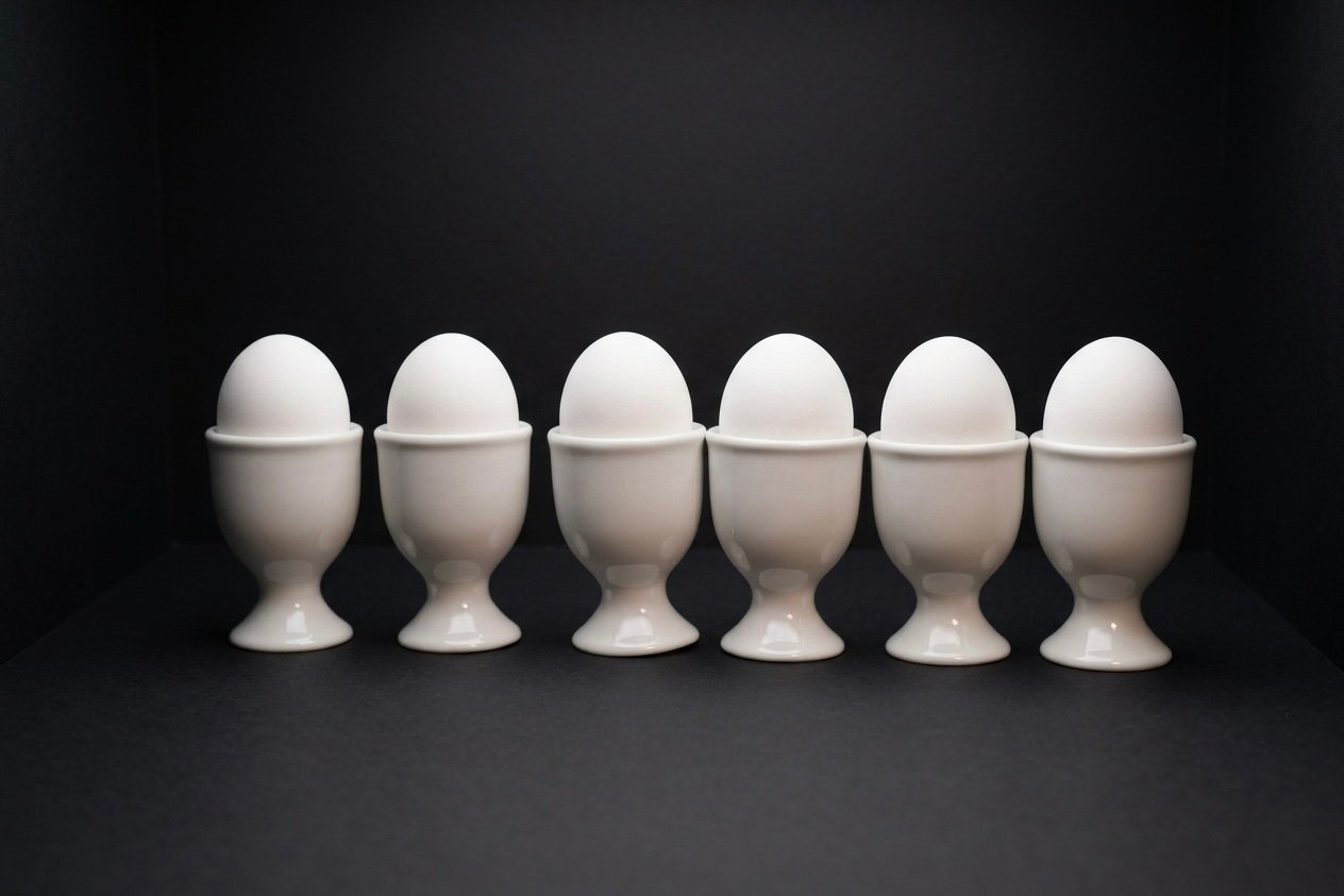 Porcelain Egg Holder 6pcs (RAK)