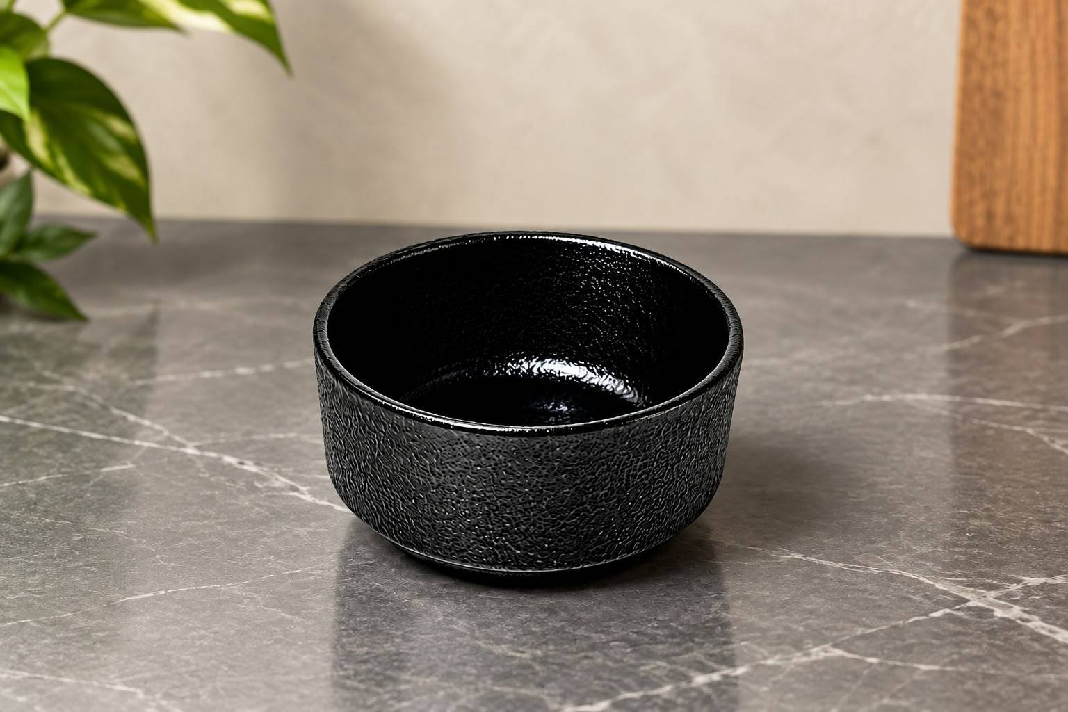 Black Porcelain Soup Bowl (RAK)