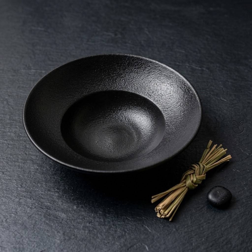 Black Porcelain Deep Plate (RAK)