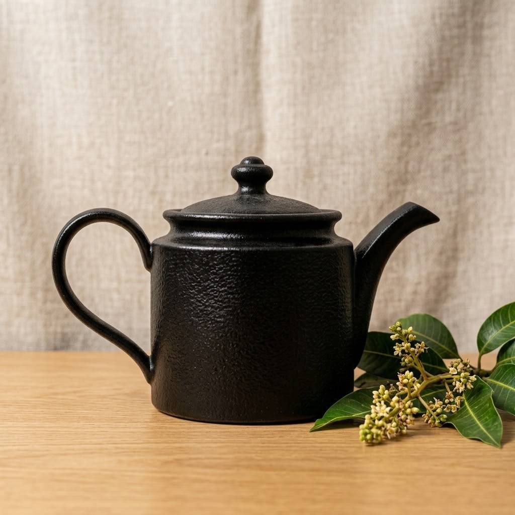 Black Porcelain Tea Pot (RAK)