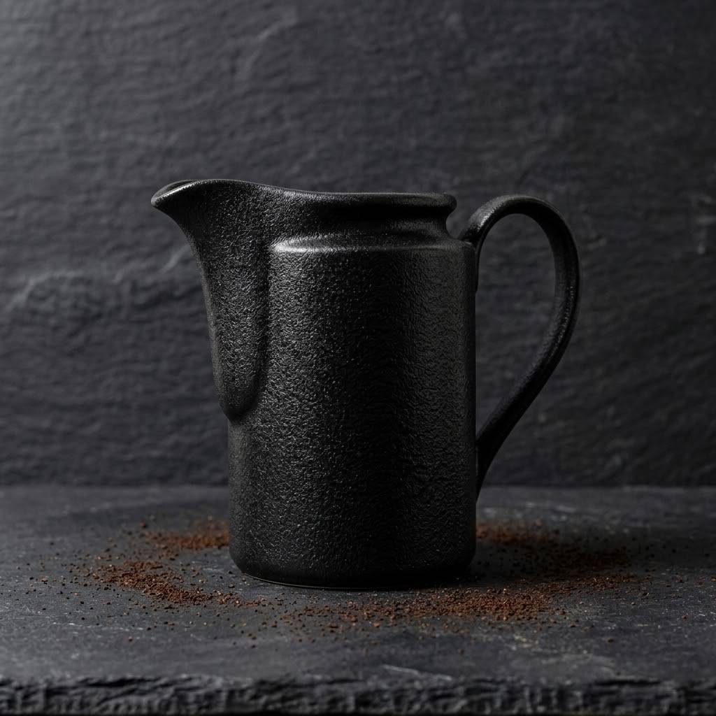Black Porcelain Creamer (RAK)