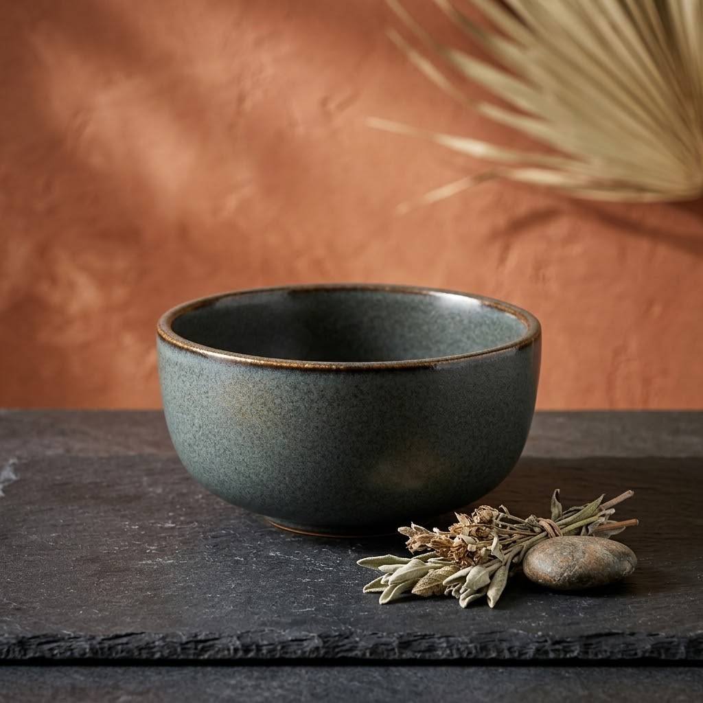 Dark Charcoal Soup Bowl (RAK)