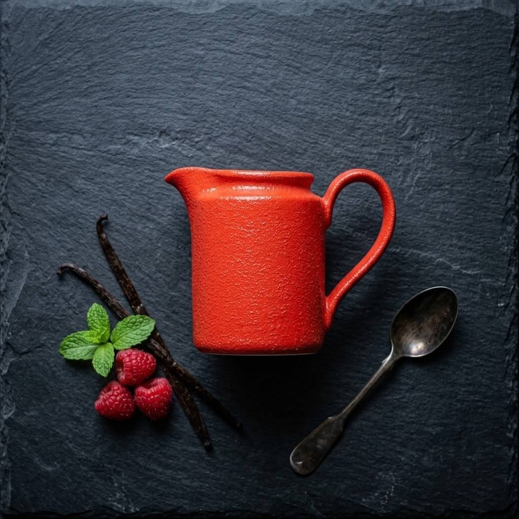 Red Porcelain Creamer (RAK)