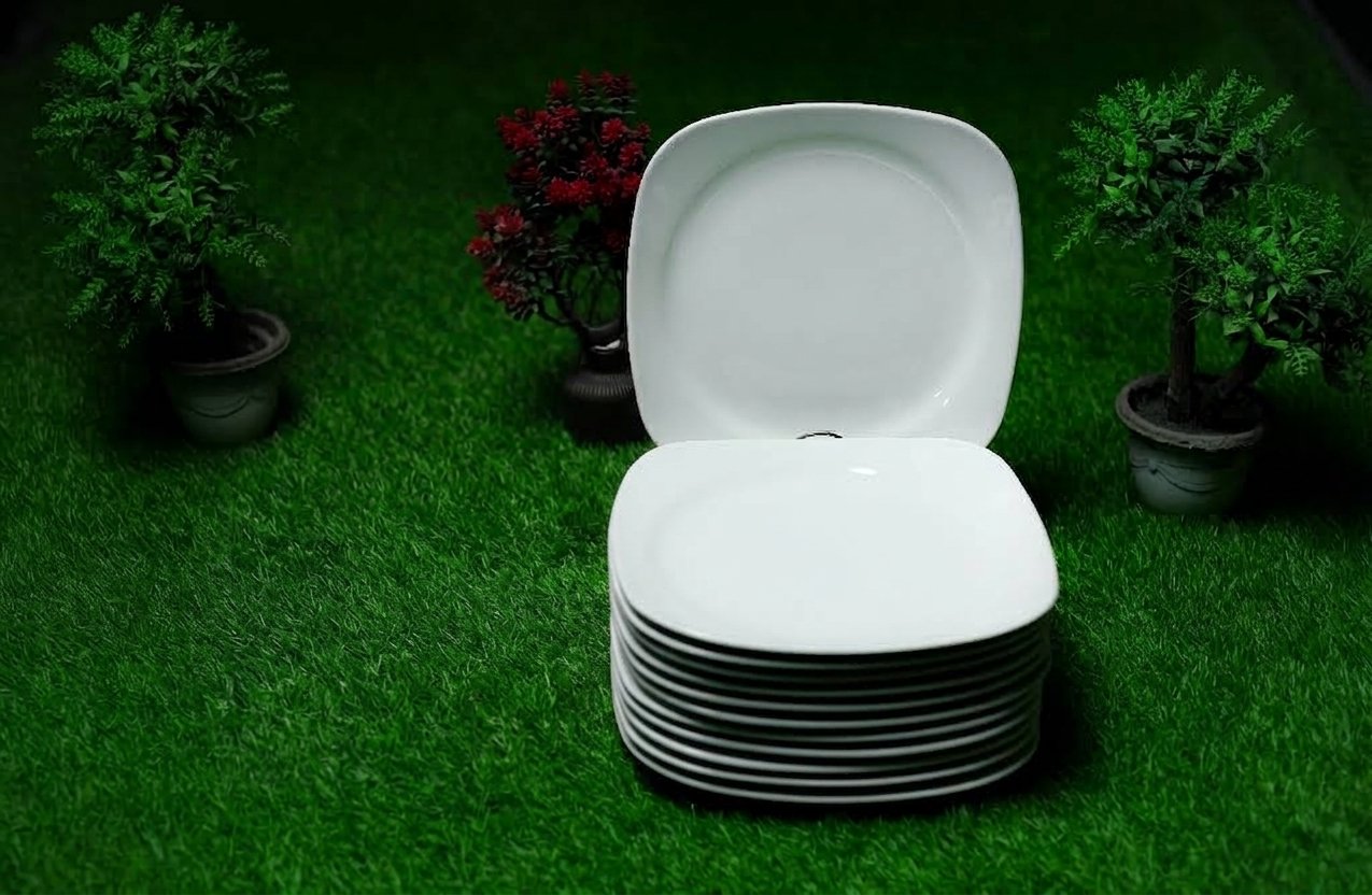 Porcelain Square Plate 24cm (RAK)