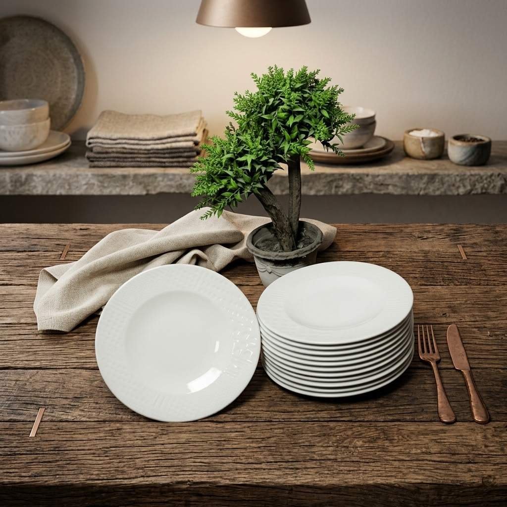 Porcelain Dot Plate 21cm (RAK)