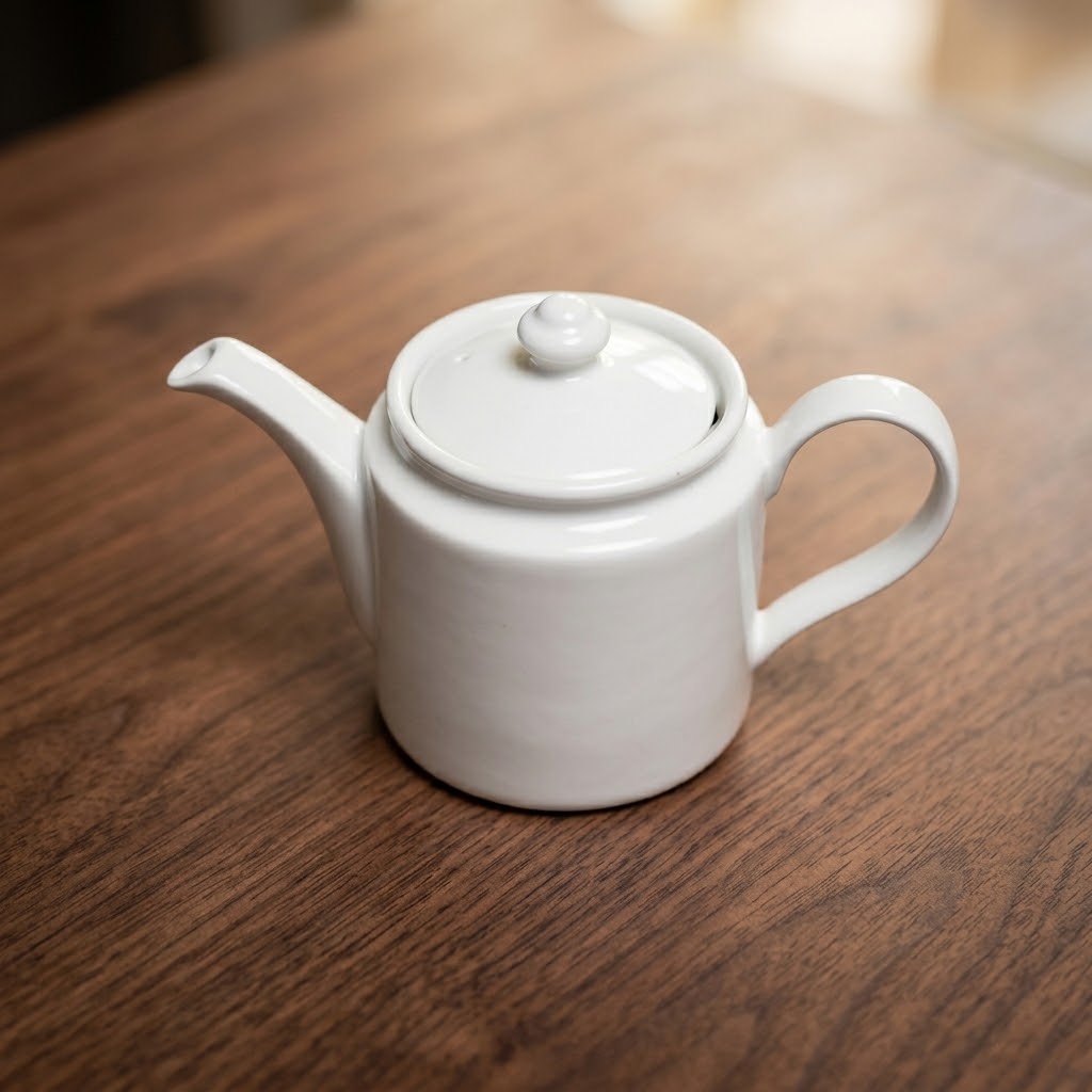 White Porcelain Tea Pot (RAK)