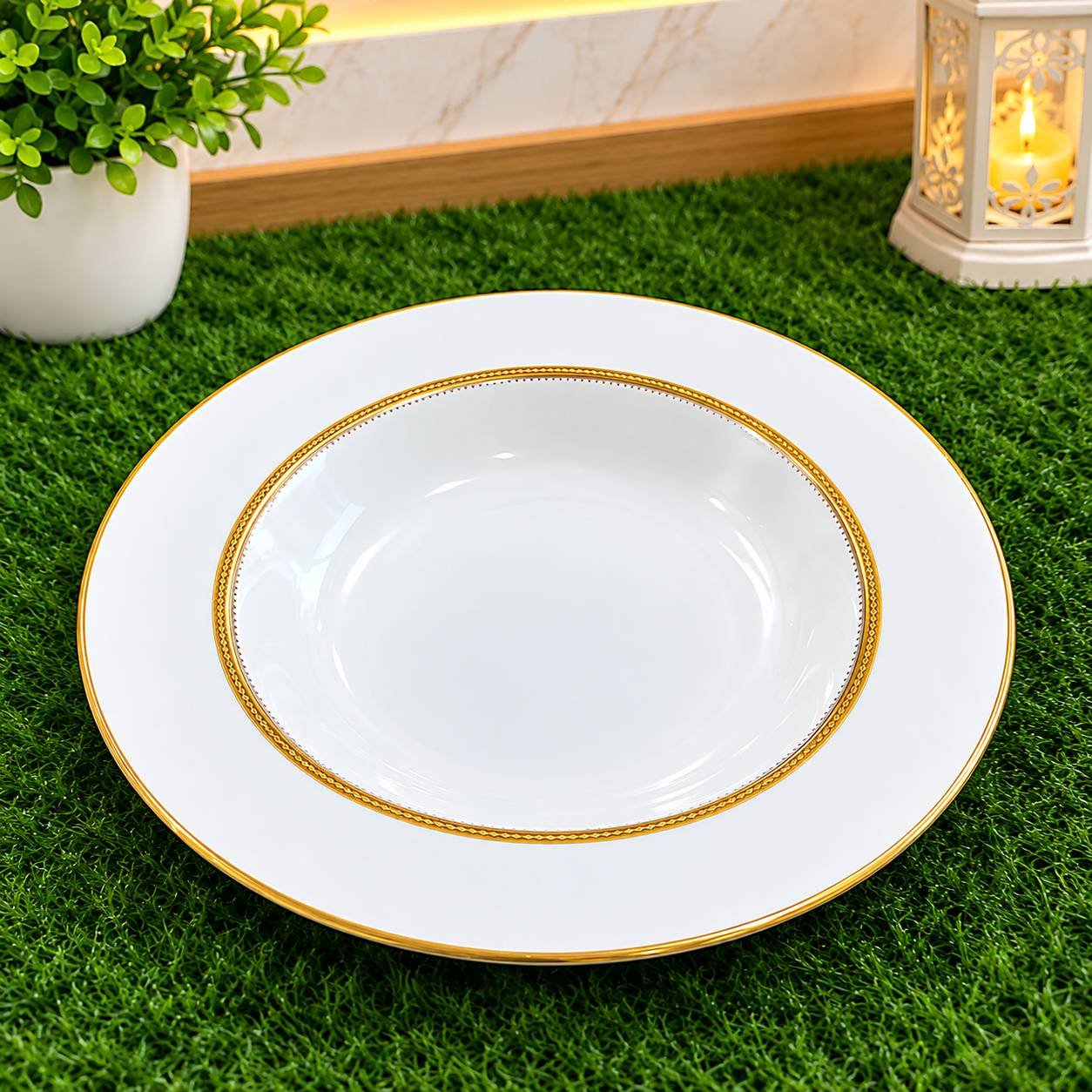 Porcelain Large Deep Plate 30cm (RAK)